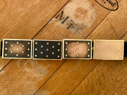 The Hopkinson | Brass 13 Star American Flag Belt Buckle
